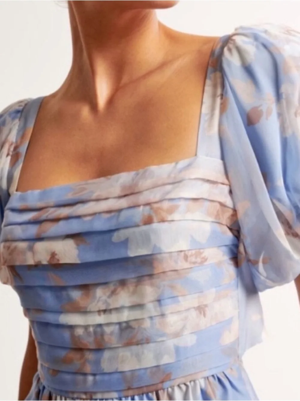 ABERCROMBIE Emerson Floral Puff Sleeve Maxi Dress Size XS